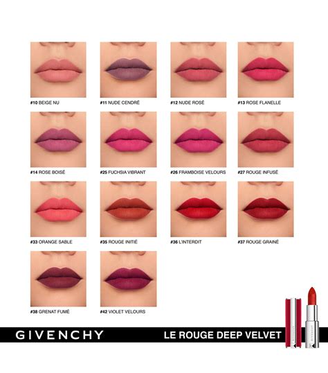 givenchy le rouge cream velvet|givenchy le rouge deep velvet.